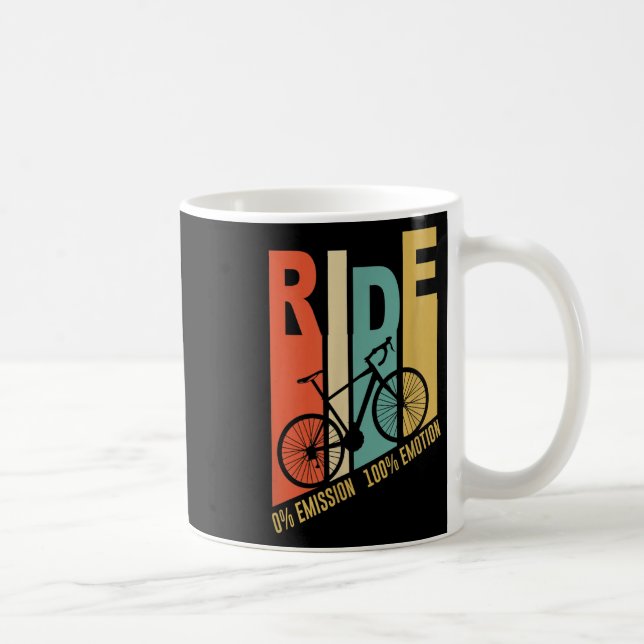 Funny Cyclist Bicycle Gift Umwelt Schutz Kaffeetasse (Rechts)