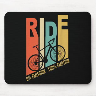 Funny Cyclist Bicycle Gift Umwelt Schutz Mousepad