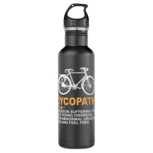 Funny Cycopath Design für Radfahrer Edelstahlflasche