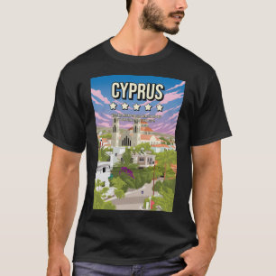 Funny Cyprus 5 Sterne Reiseplakat T-Shirt