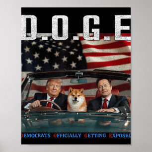 Funny D.o.g.e Doge Demokraten offiziell bekommen E Poster