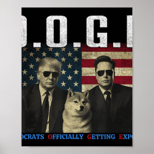 Funny D.o.g.e Doge Demokraten offiziell bekommen E Poster