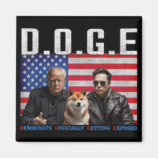Funny D.o.g.e Doge Demokraten offiziell bekommen Magnet