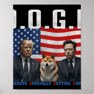 Funny D.o.g.e Doge Demokraten offiziell bekommen Poster