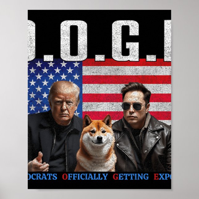 Funny D.o.g.e Doge Demokraten offiziell bekommen Poster (Vorne)