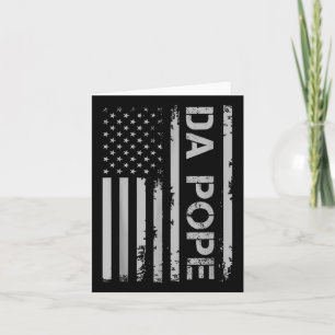 Funny Da Pope Katholischer Spaß Vintag America Fla Karte