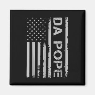 Funny Da Pope Katholischer Spaß Vintag America Fla Magnet