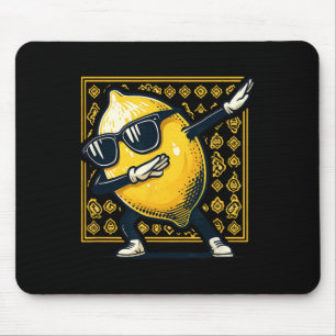 Funny Dab Lemon Dancing Dabbing Retro Frucht Mousepad