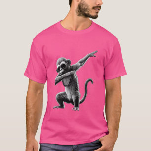 Funny Dabbing Affe Cool Dab Fun Animal Lover Dan T-Shirt