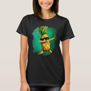 Funny Dabbing Ananas Aloha Sonnenbrille Beach Dan T-Shirt