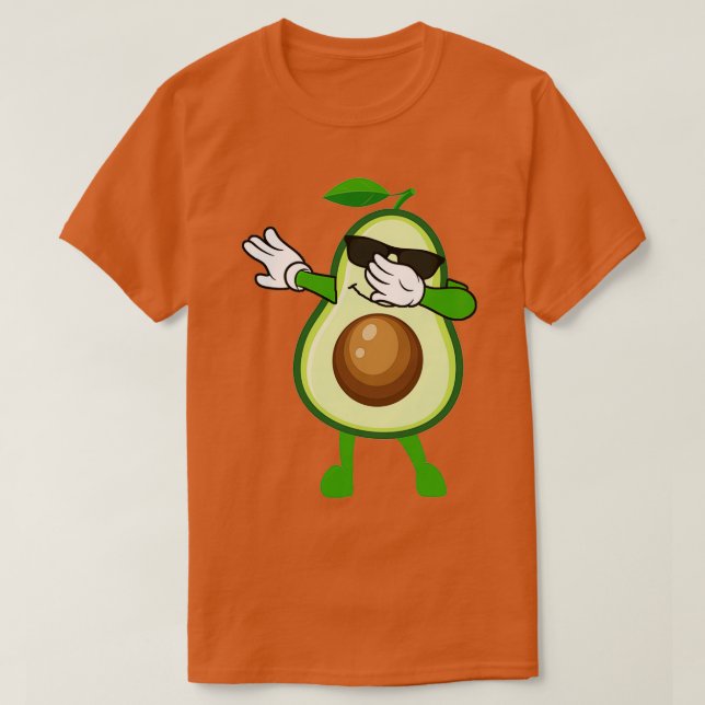 Funny Dabbing Avocado Lover T-Shirt (Design vorne)