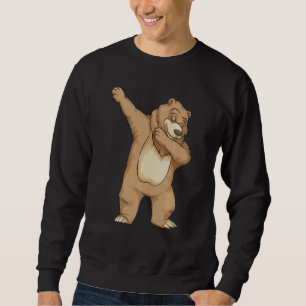 Funny Dabbing Bär Niedlich Teddy Dance Boys Girls Sweatshirt