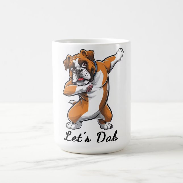Funny Dabbing Bulldog "Let's Dab" Tasse (Mittel)