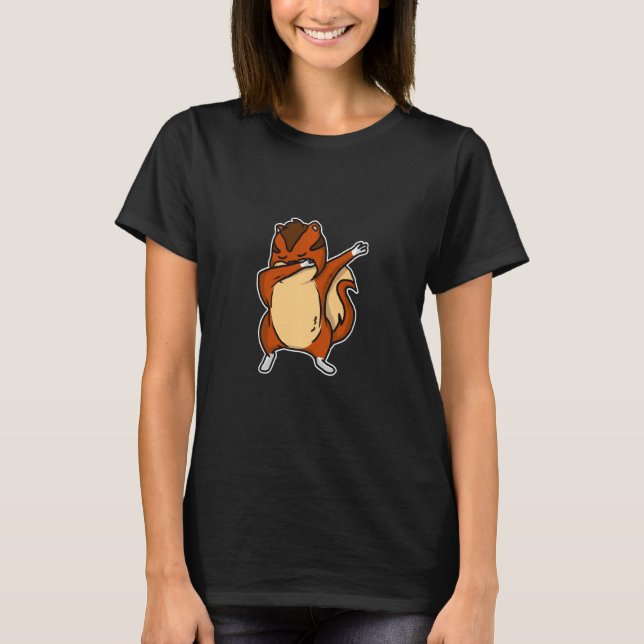 Funny Dabbing Chipmunk Dab Dance Cooles Eichhörnch T-Shirt (Vorderseite)