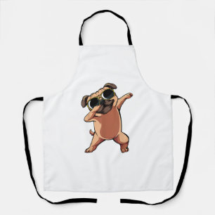 Funny Dabbing Dab Mops Hunde Tiere Tanz Tier Welpe Schürze