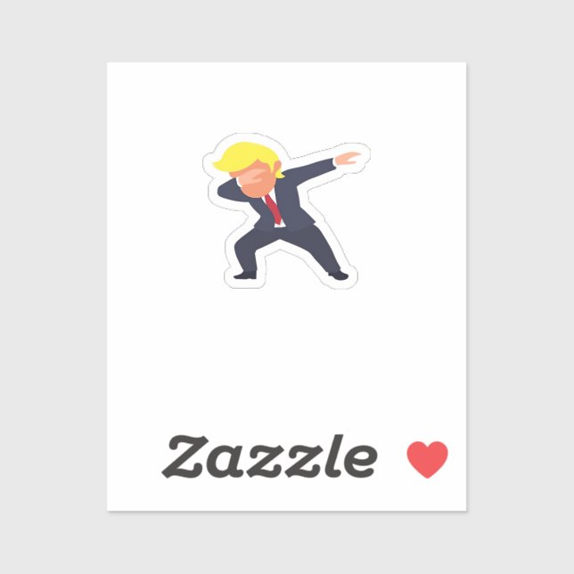 Funny Dabbing Design Classic Aufkleber (Blatt)