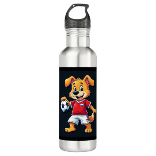 Funny Dabbing Dog Russland Fußball Jersey Russisch Edelstahlflasche