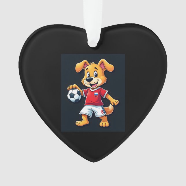 Funny Dabbing Dog Russland Fußball Jersey Russisch Ornament (Vorderseite)