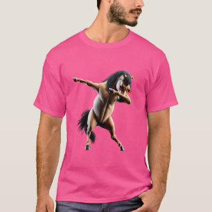 Funny Dabbing Horse Cooler Dab Fun Tier Lover Danc T-Shirt