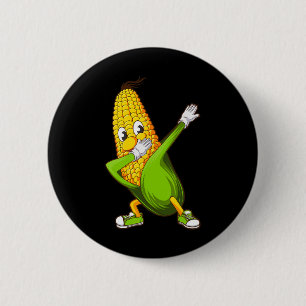 Funny Dabbing Mais Geschenk Niedlich Tanzende Baue Button