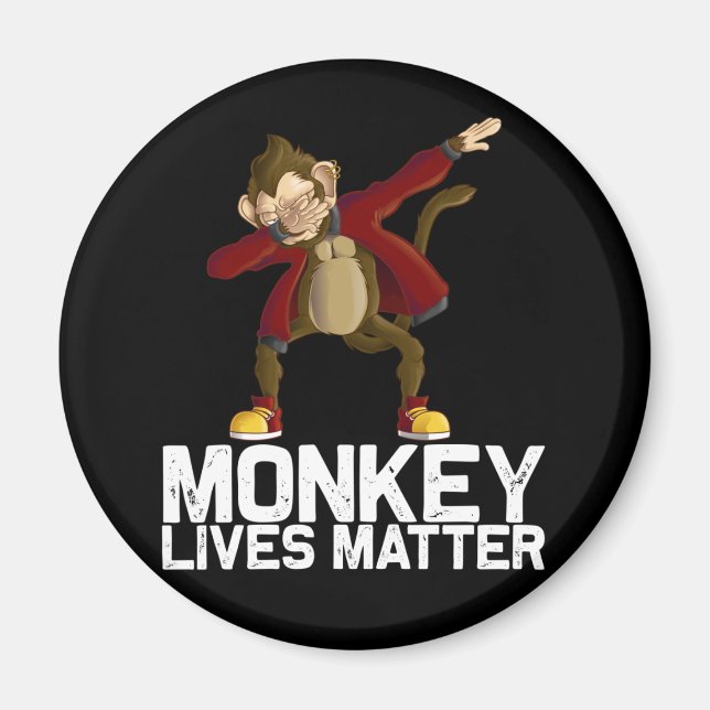 Funny Dabbing Monkey Magnet (Vorne)