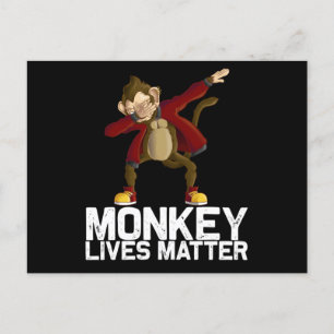 Funny Dabbing Monkey Postkarte