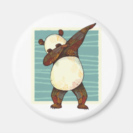 Funny Dabbing Panda Bear Teen Graphics Cartoon Kid Magnet