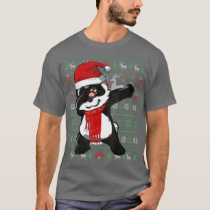 Funny Dabbing Panda Ugly Christmas Sweater Party C T-Shirt