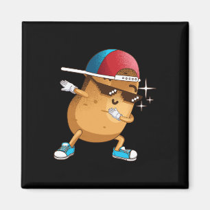 Funny Dabbing Potato Geschenk Coole Tanzspuden Ang Magnet