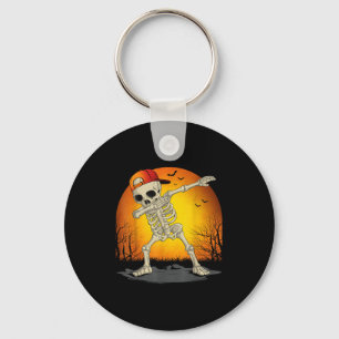 Funny Dabbing Skelett Skull Halloween Für Kinder B Schlüsselanhänger