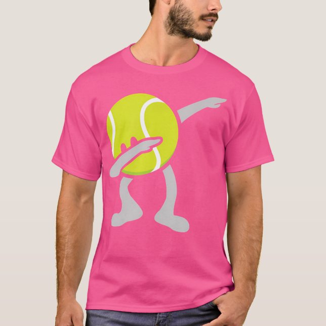 Funny Dabbing Tennis Ball T-Shirt (Vorderseite)