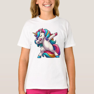Funny Dabbing Unicorn – Cute Colorful Unicorn T-Shirt