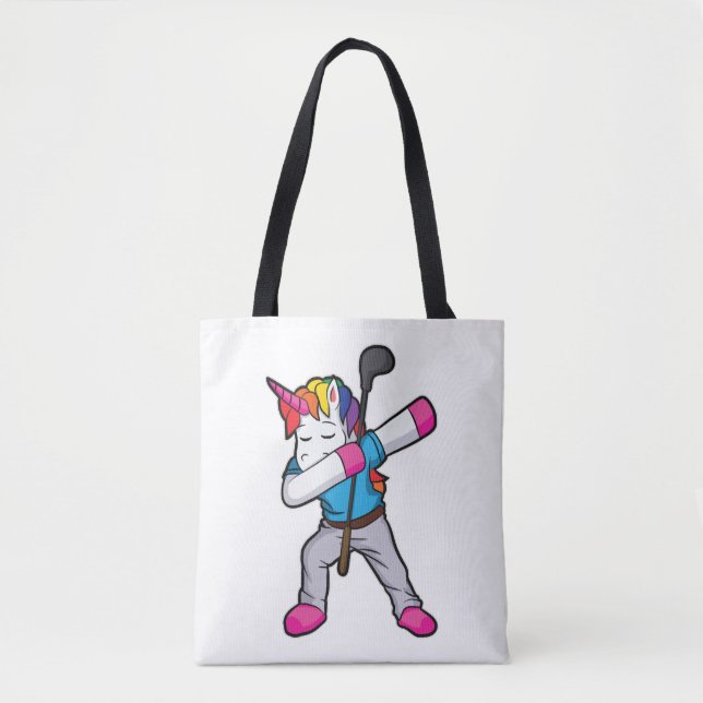Funny Dabbing Unicorn Golfer Geschenk Golf (Vorderseite)