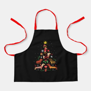 Funny Dachshund Christmas Tree Schürze