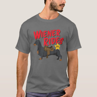 Funny Dackel Dackel Reiten Dog Lover T-Shirt