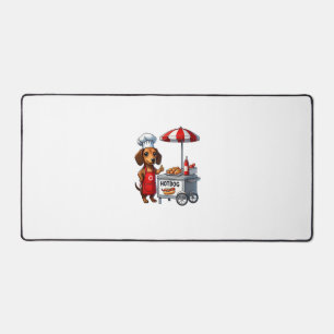 Funny Dackel Dog Weiner Sausage Hotdog Sandwich Schreibtischunterlage