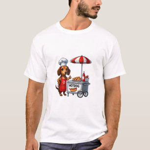 Funny Dackel Dog Weiner Sausage Hotdog Sandwich T-Shirt