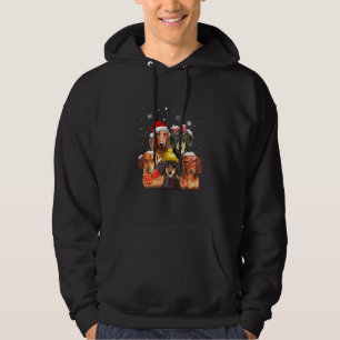 Funny Dackel Friends Weihnachten auf Snow Xmas Paj Hoodie