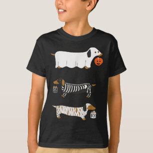 Funny Dackel Ghost Halloween Soky Season Würstchen T-Shirt