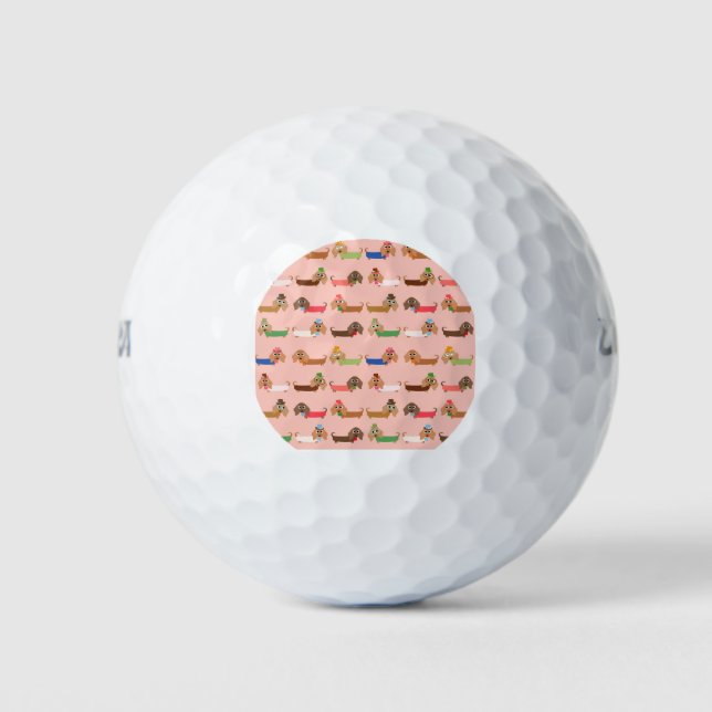 Funny Dackel Golfball (Vorderseite)