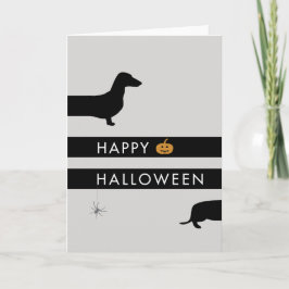 Funny Dackel Halloween Karte