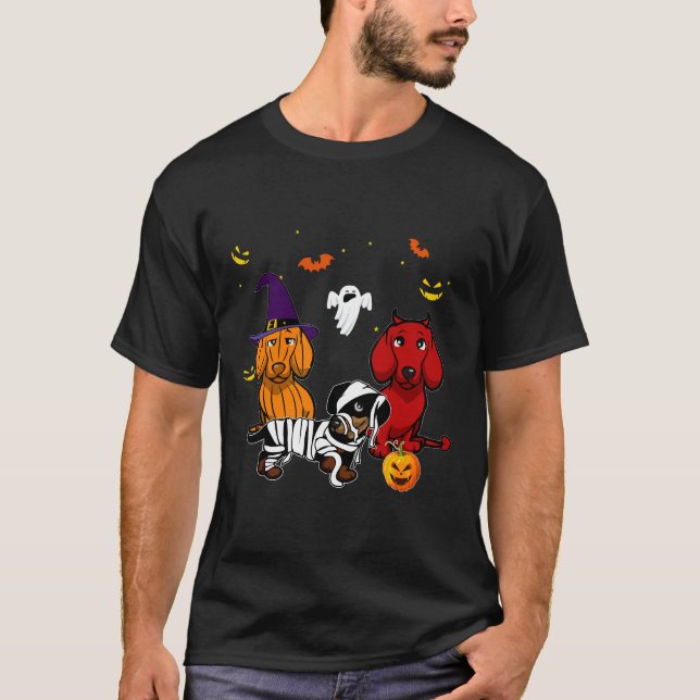 Funny Dackel Halloween Kostüme Dackel Lover T-Shirt (Vorderseite)