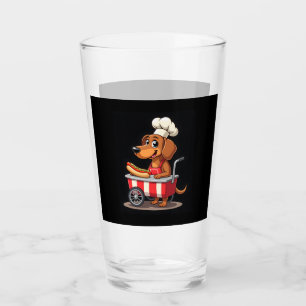 Funny Dackel Hund Hotdog Sandwich Würstchen Wurst Glas