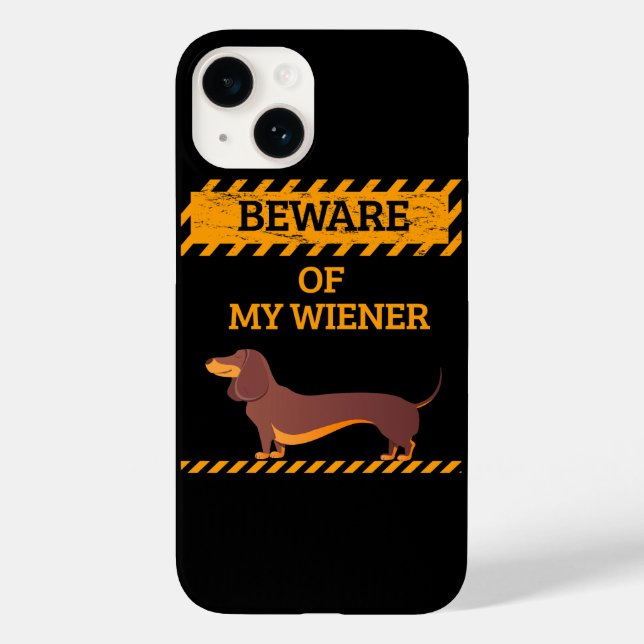 Funny Dackel Hund Lover Vorsicht vor meiner Dackel Case-Mate iPhone Hülle (Rückseite)
