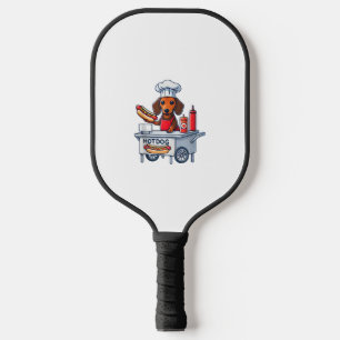 Funny Dackel Hund Würstchen Wurst Hotdog Sandwich Pickleball Schläger