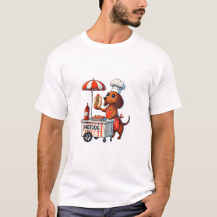 Funny Dackel Hund Würstchen Wurst Hotdog Sandwich T-Shirt