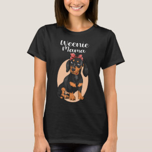 Funny Dackel Mama Würstchen Mama für Hund Lover We T-Shirt