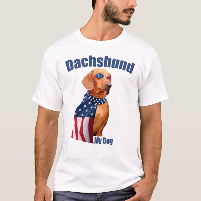 Funny Dackel - Niedlicher Hund Lover T-Shirt (Vorderseite)