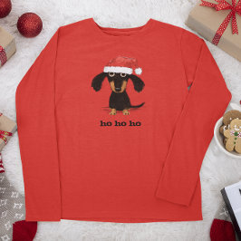 Funny Dackel Santa Clause Dackel Hund T-Shirt
