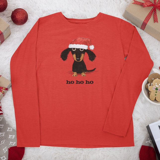Funny Dackel Santa Clause Dackel Hund T-Shirt (Von Creator hochgeladen)